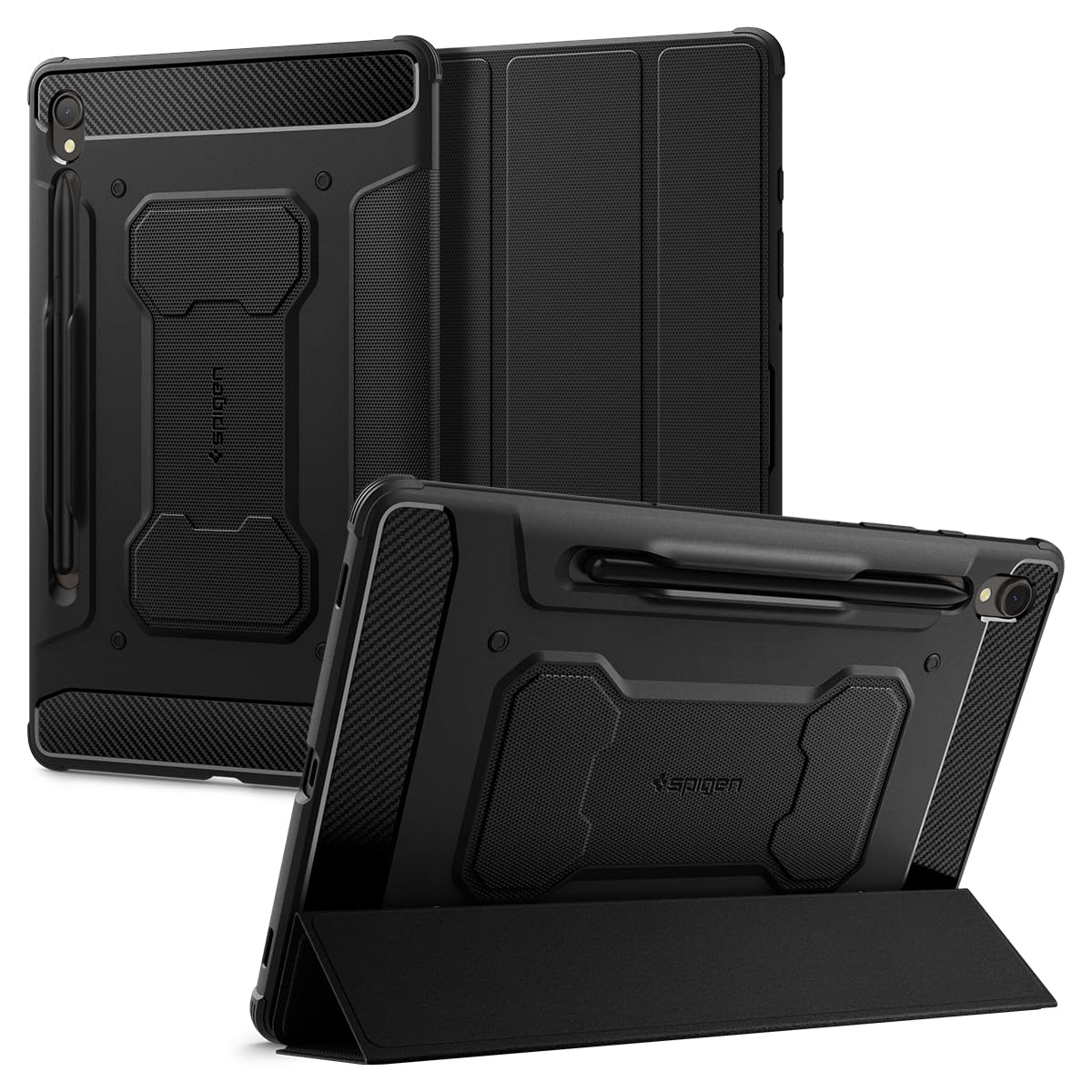 Spigen Galaxy Tab S9 (2023) Case - Rugged Armor Pro - Black - image 1