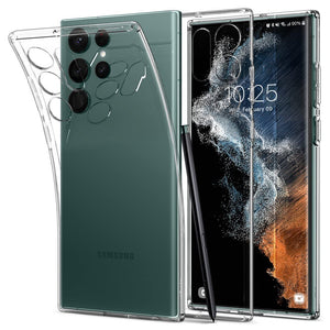 Spigen Liquid Crystal Galaxy S22 Ultra Phone Case - Crystal Clear - image 1