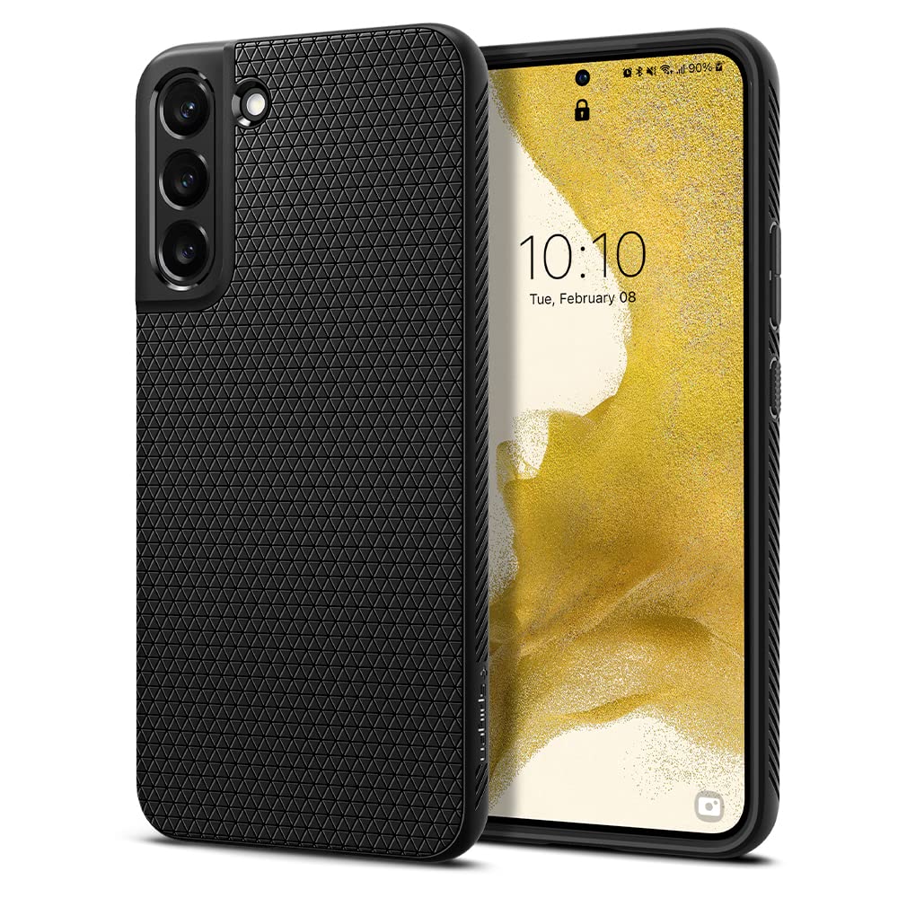 Spigen Galaxy S22 Case - Liquid Air - Matte Black - image 1