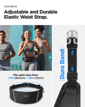 Spigen Life A710 Adjustable Running Waist Belt - Black - image 5