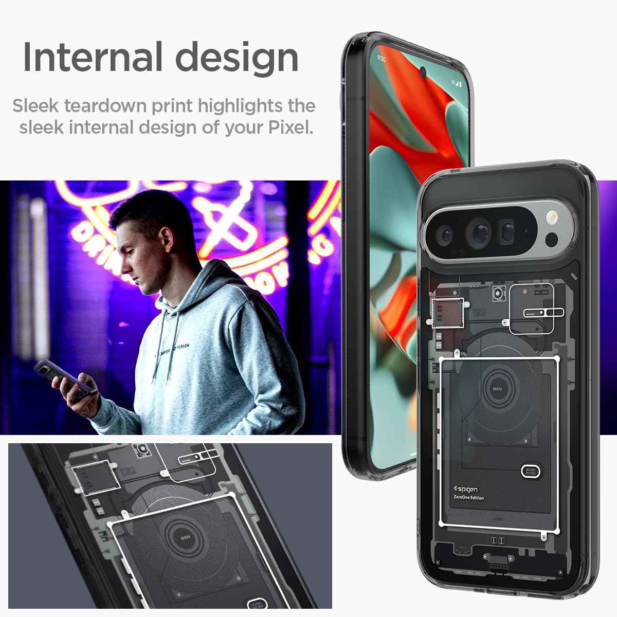 Spigen Ultra Hybrid Google Pixel 9 Pro XL Phone Case - Zero One - image 3