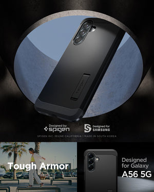 Spigen Galaxy A56 5G Case Tough Armor - Black image 2