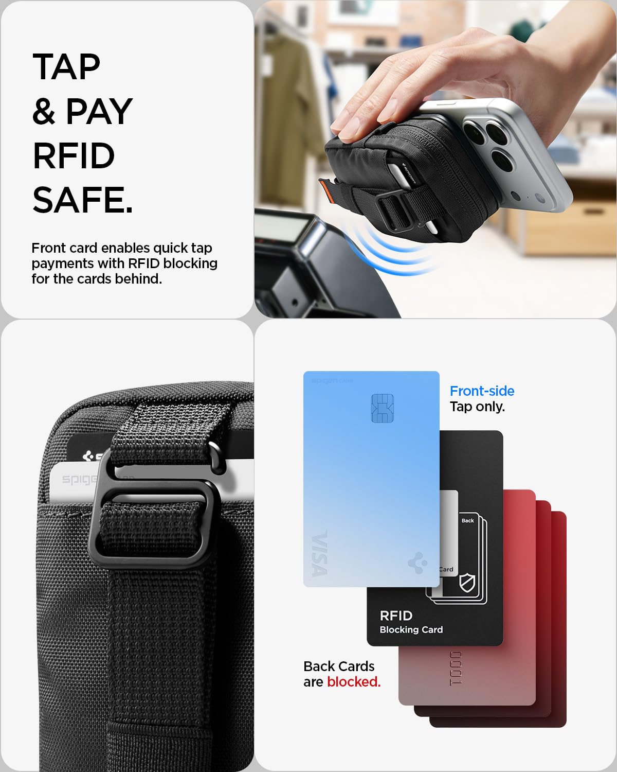 Spigen Tintap Zip 2 MagFit Magnetic Organizer Wallet - Black - image 7