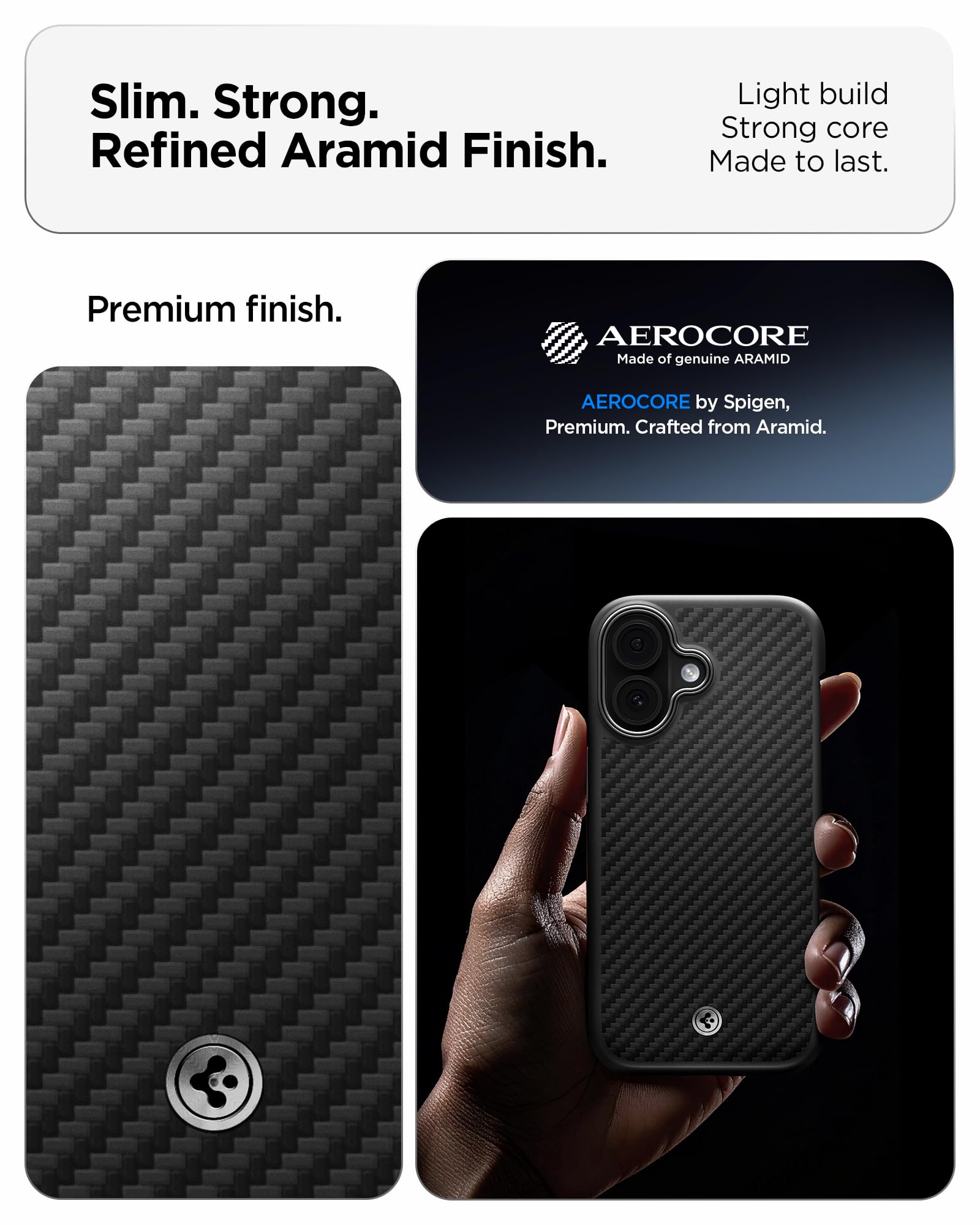 Spigen iPhone 17 Case Enzo Aramid T MagFit - Black Silver - image 3