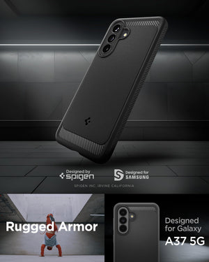 Spigen Galaxy A37 5G Case - Rugged Armor - Matte Black - image 2