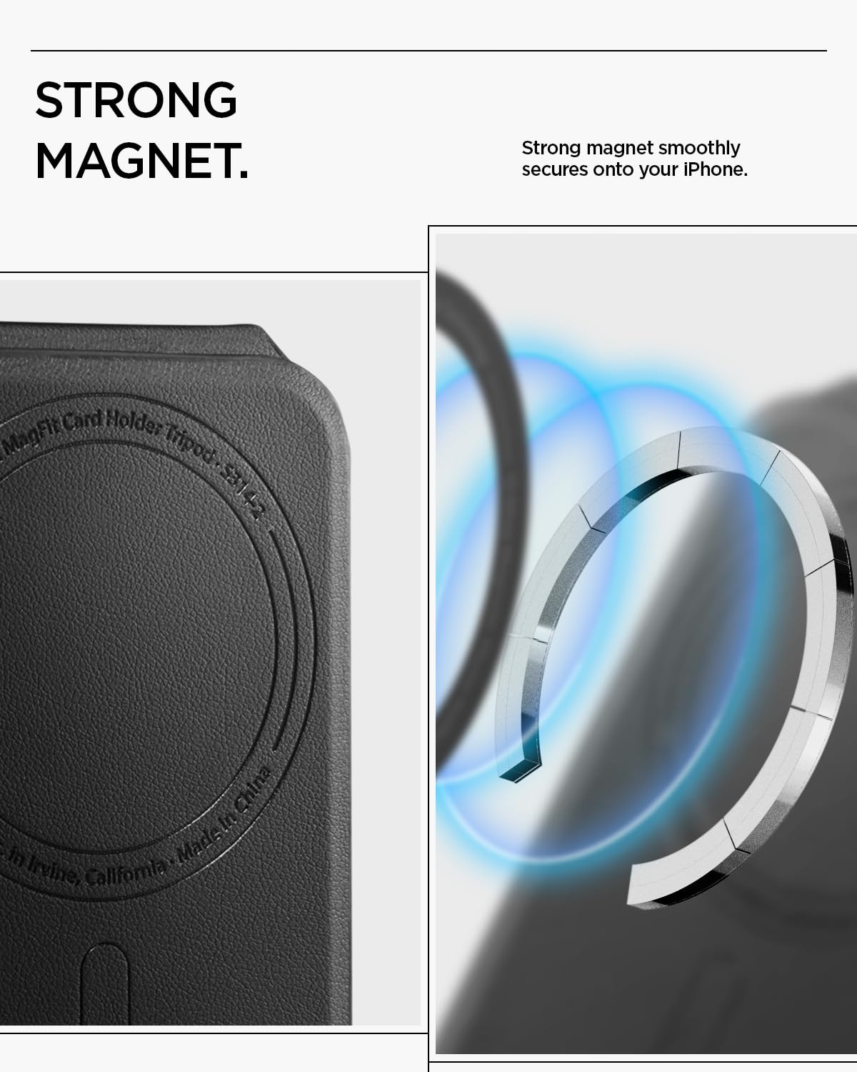 Spigen Slim Fold MagSafe Wallet Stand - Black - 1-Card Stand - image 4