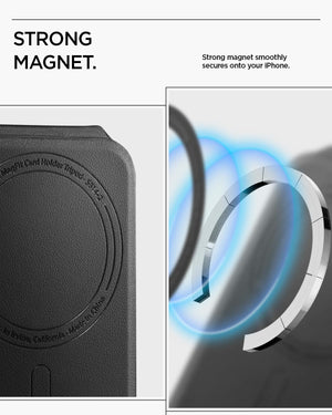 Spigen Slim Fold MagSafe Wallet Stand - Black - 1-Card Stand - image 4