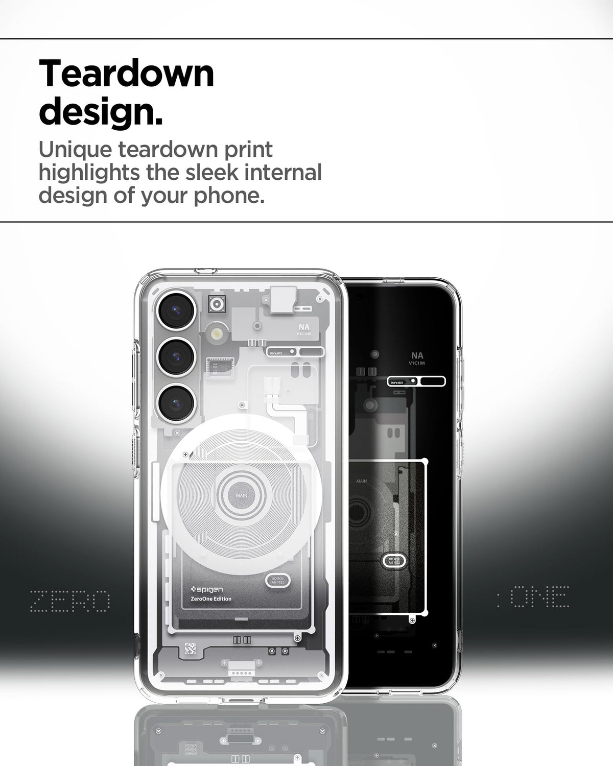 Spigen Galaxy S25 Case - Ultra Hybrid MagFit - Zero One White - image 6