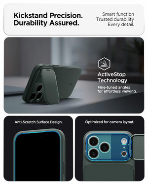 Spigen iPhone 17 Pro Case Optik Armor MagFit - Abyss Green - image 6