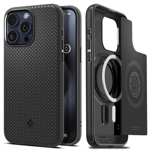 Spigen iPhone 15 Pro Max Case Mag Armor MagFit - Matte Black - image 1