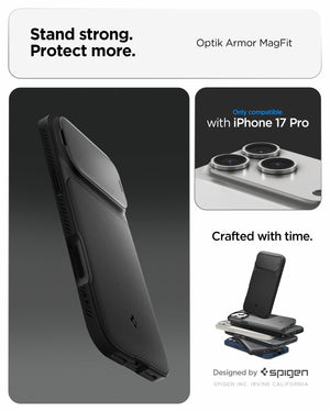 Spigen iPhone 17 Pro Case Optik Armor MagFit - Black - image 3