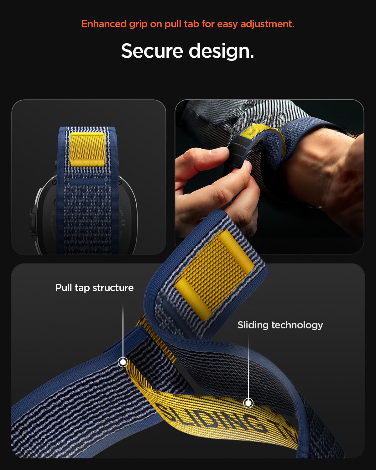 Spigen Galaxy Watch 9 Band - Athlex Air - Active Navy Athlex Air - image 7
