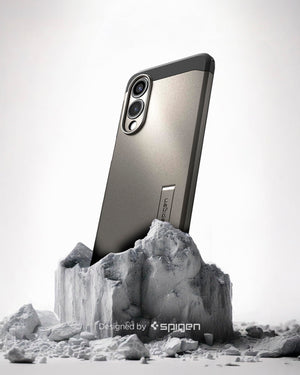 Spigen Galaxy S25 Edge Case Tough Armor MagFit - Gunmetal image 3