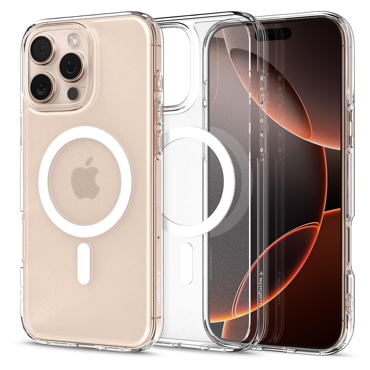 Spigen iPhone 16 Pro Case – Ultra Hybrid (MagFit) – Frost Clear – main image