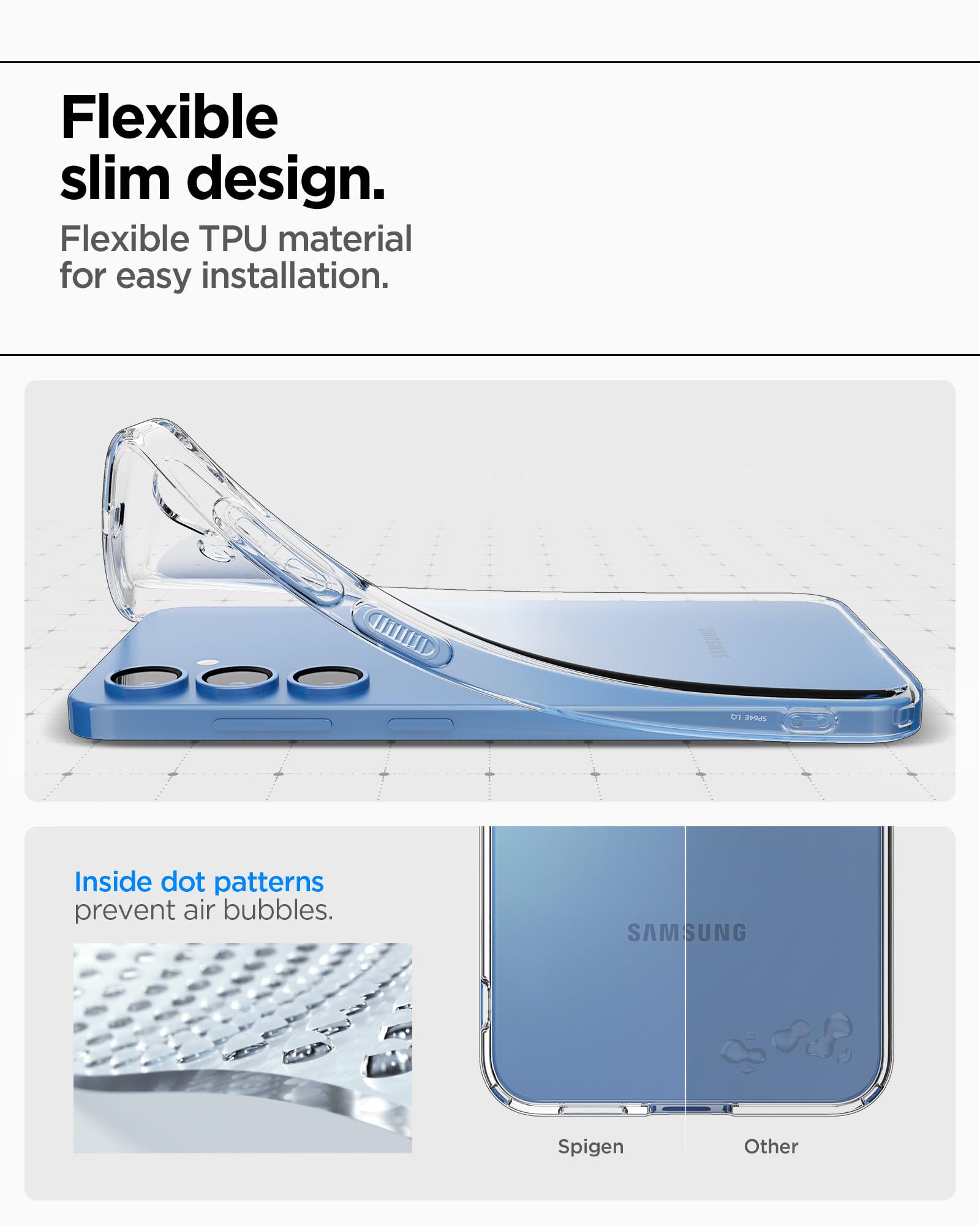 Spigen Galaxy S25 Liquid Crystal Crystal Clear case view 6