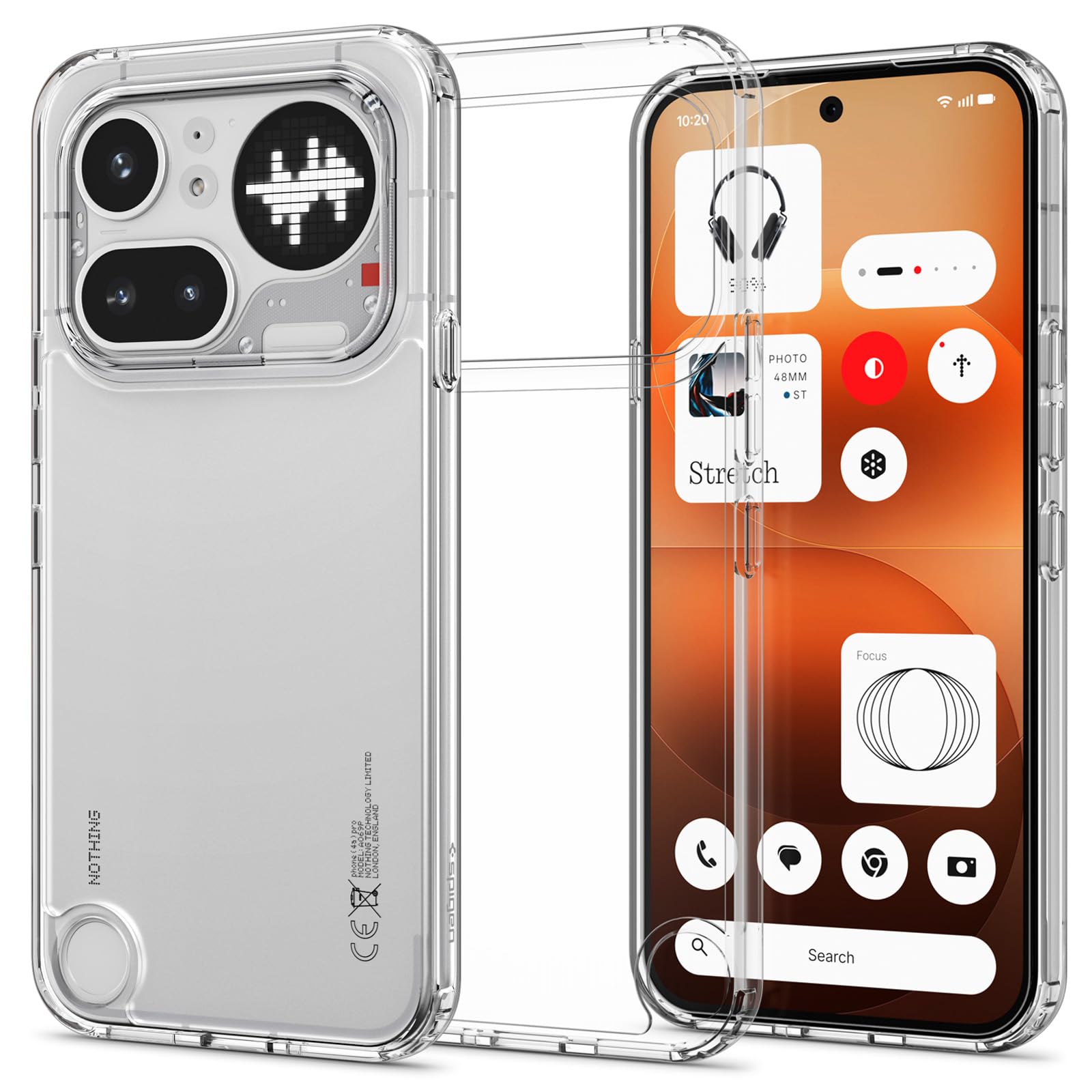 Spigen Nothing Phone 4a Pro Case - Ultra Hybrid - Crystal Clear - image 1