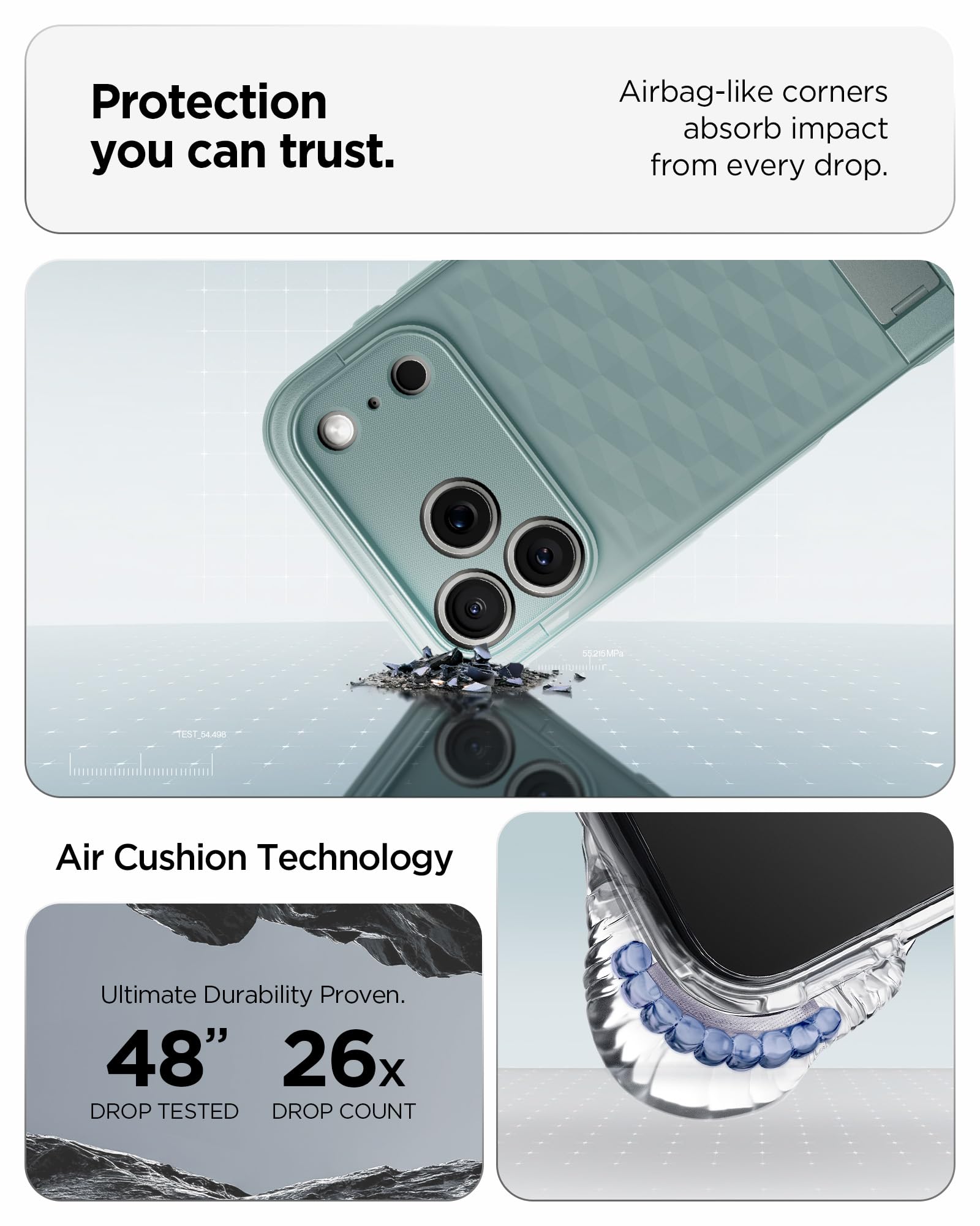 Spigen iPhone 17 Pro Max Case Parallax S MagFit - Sage Green - image 7