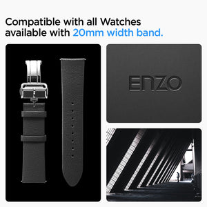Spigen Galaxy Watch 20mm Band - Enzo - Black - image 2