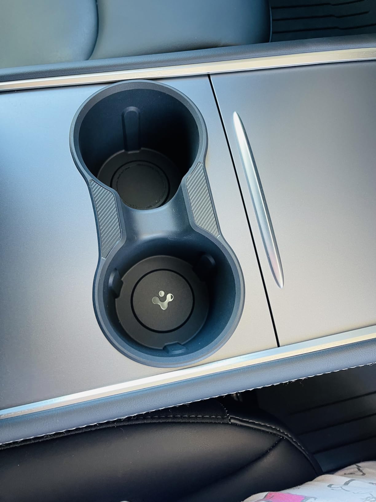 Spigen Tesla Model Y and Model 3 Center Console Cup Holder Insert detail 6