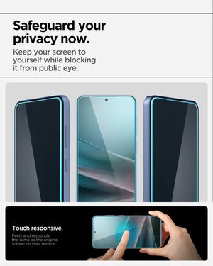 Spigen Galaxy S25 Plus / S24 Plus Privacy Screen Protector - Glas.tR EZ Fit (2 Pack) - Privacy - image 6