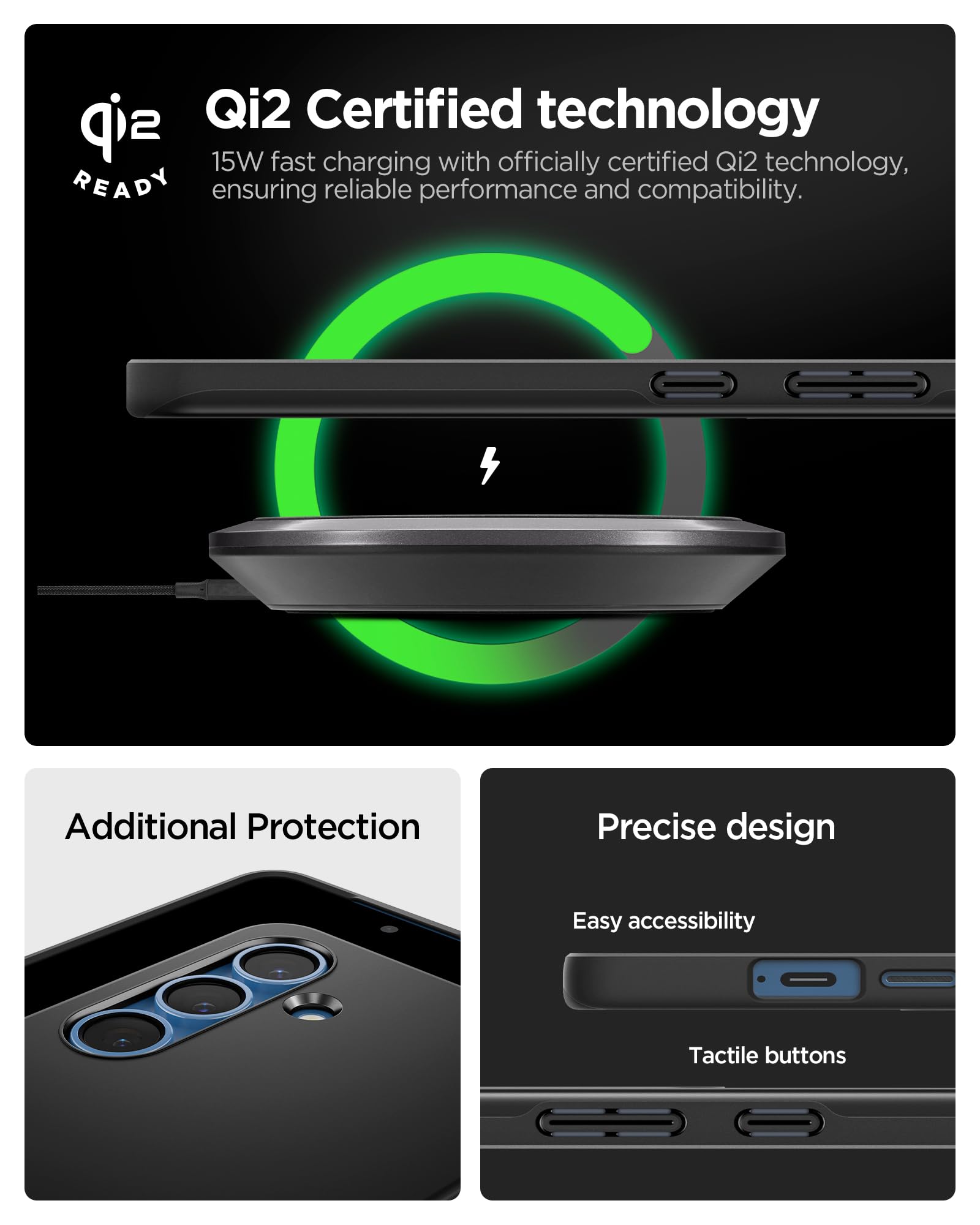Spigen Galaxy S25 Case - Thin Fit MagFit - Black - image 3