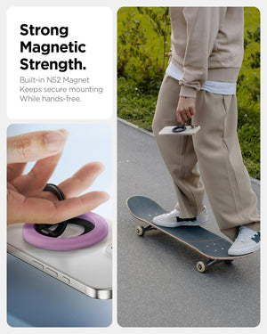 Spigen Nano Pop MagFit Phone Holder - Grape Purple - image 6