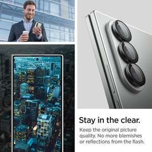 Spigen Galaxy Z Fold 7 Lens Protector - Glas.tR EZ Fit Optik Pro (2 Pack) - Black - image 4
