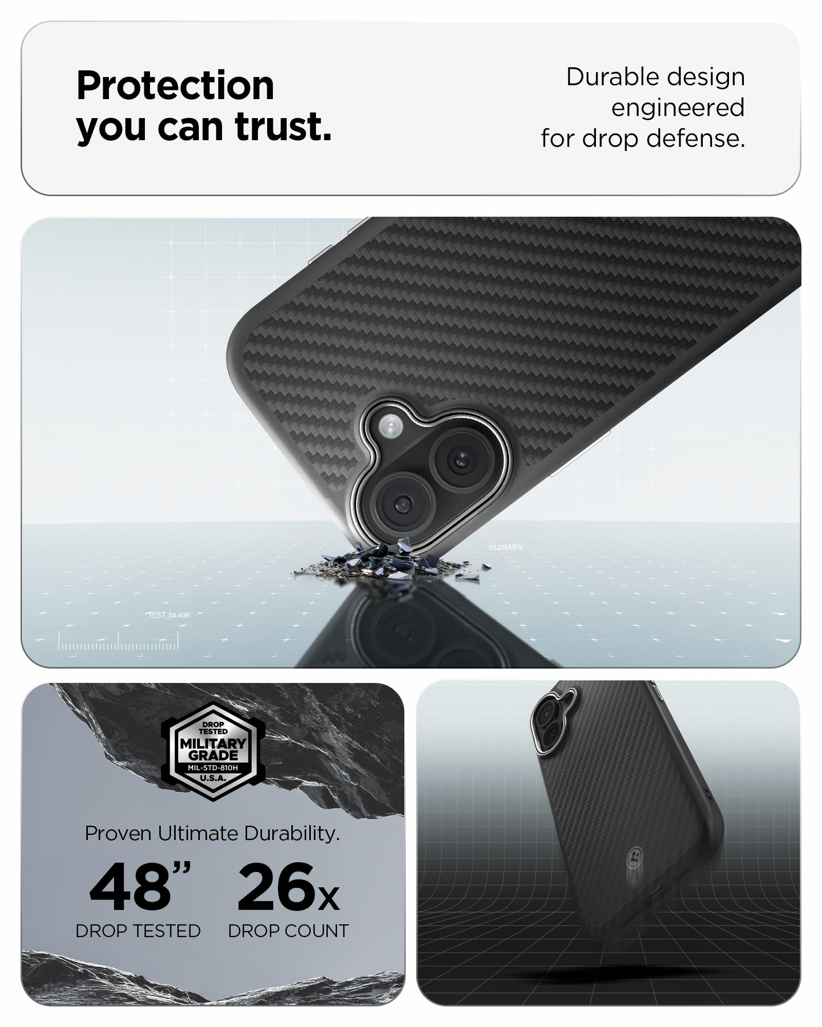 Spigen iPhone 17 Case Enzo Aramid T MagFit - Black Silver - image 6