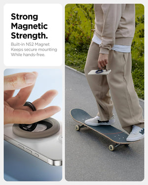 Spigen Nano Pop MagFit Phone Holder - Truffle Gray - image 6
