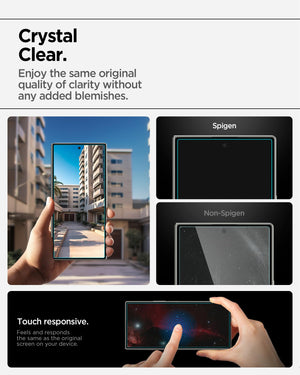 Spigen Galaxy Z Fold 7 External Screen Protector - Glas.tR EZ Fit Pro (2 Pack) - Clear - image 7