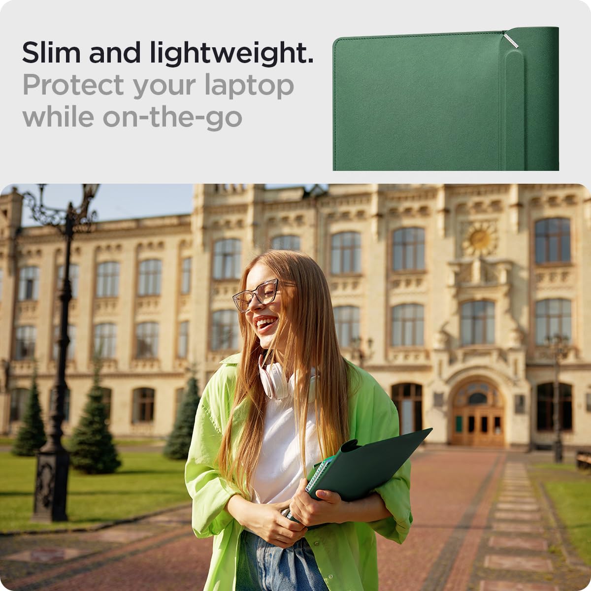 Spigen Valentinus 14-Inch Laptop Sleeve - Jeju Green - image 2