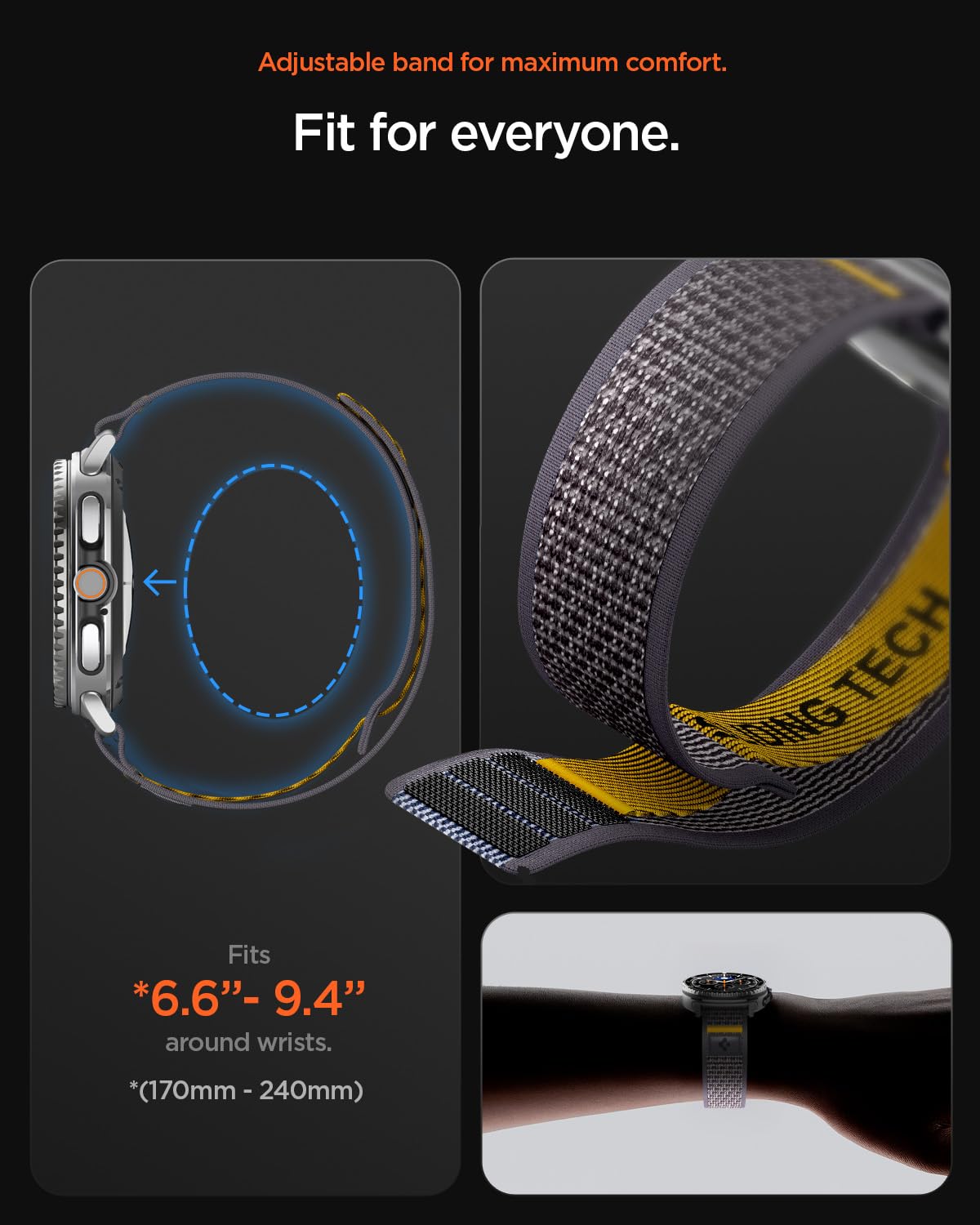 Spigen Galaxy Watch 9 Band - Athlex Air - Active Gray Athlex Air - image 5