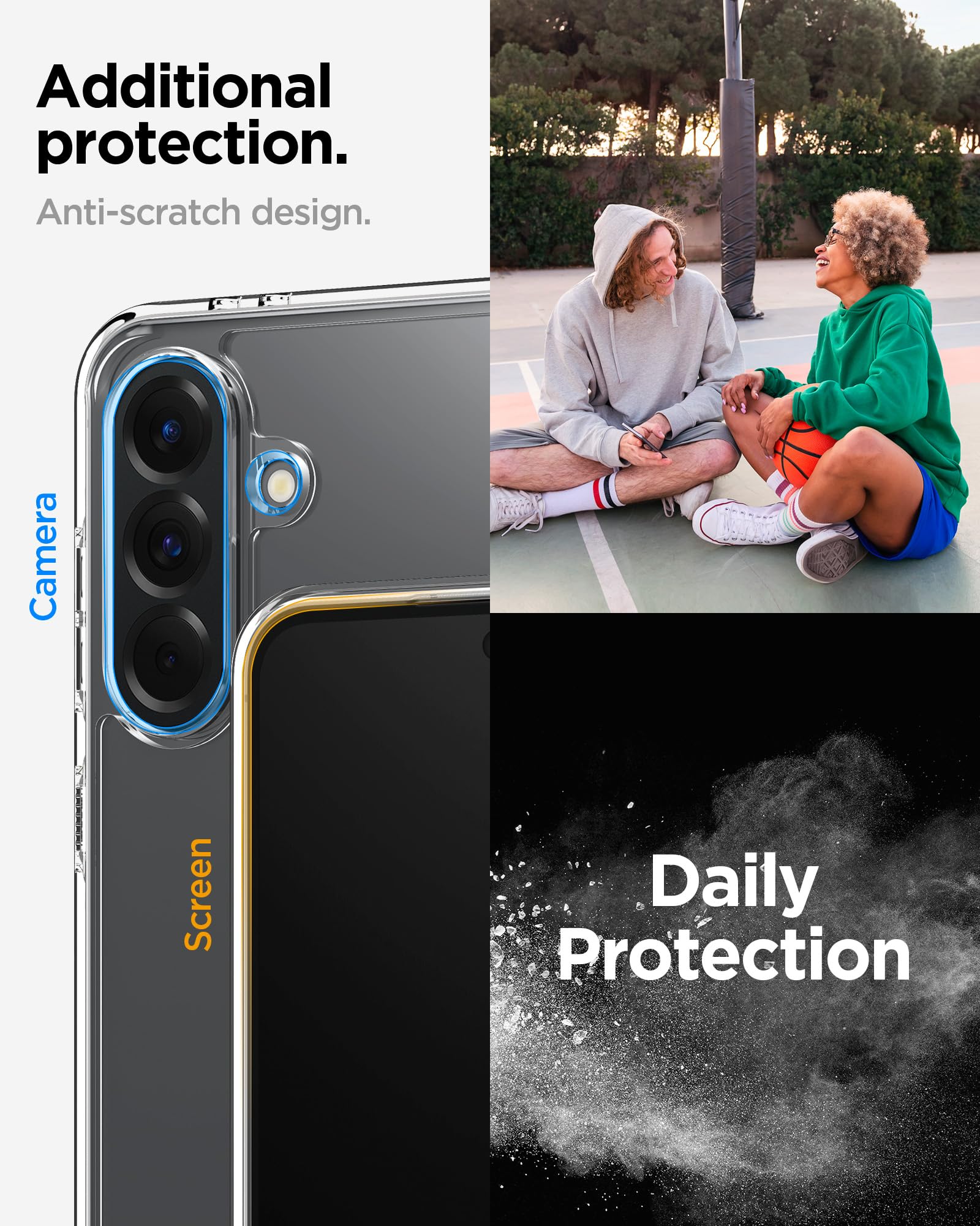 Spigen Galaxy A56 5G Case - Ultra Hybrid - Crystal Clear - image 6