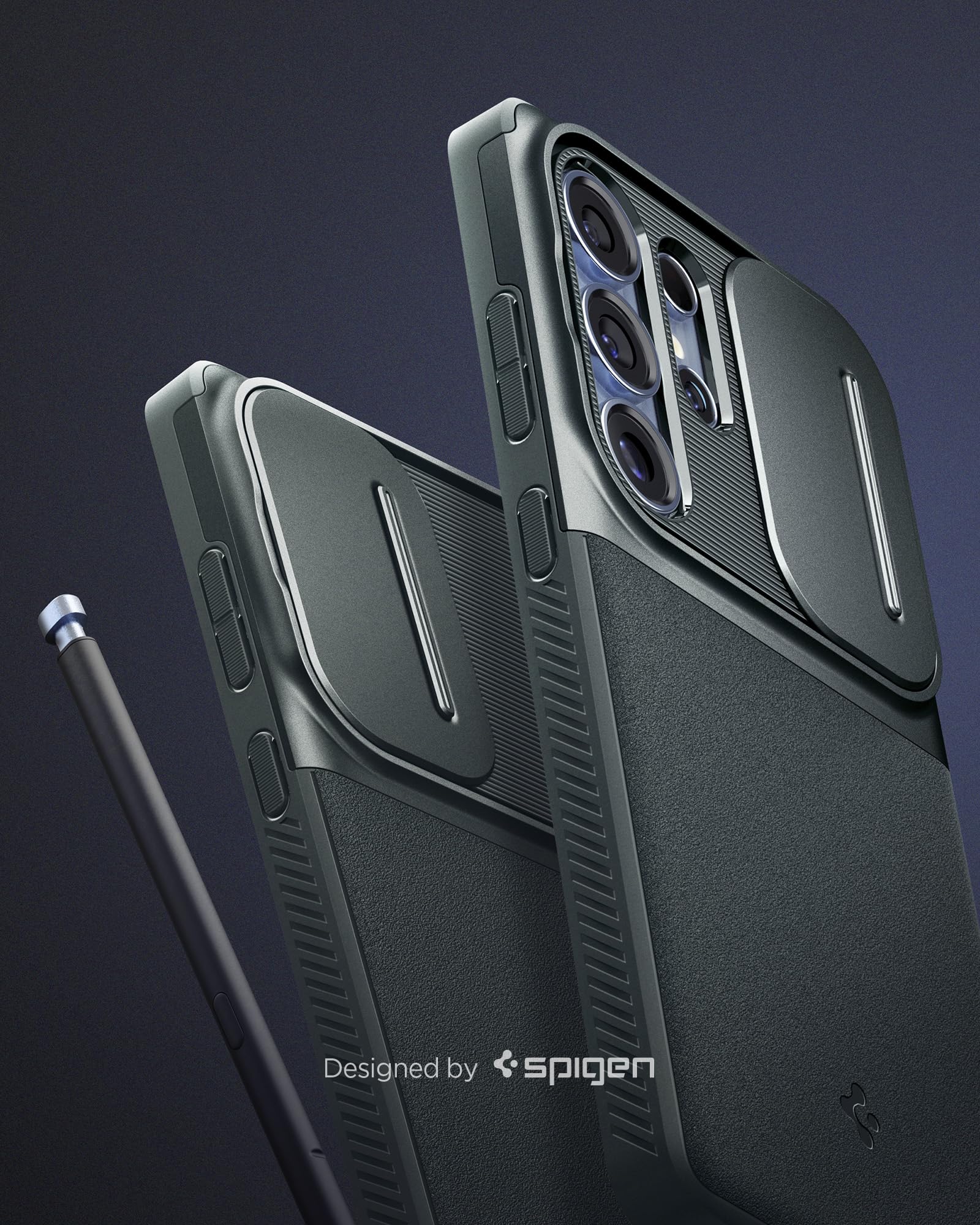 Spigen Galaxy S25 Ultra Optik Armor case - Abyss Green - image 3