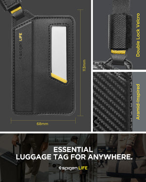 Spigen Life LF510 Magnetic Luggage Tag - Black - 2 Pack - image 7