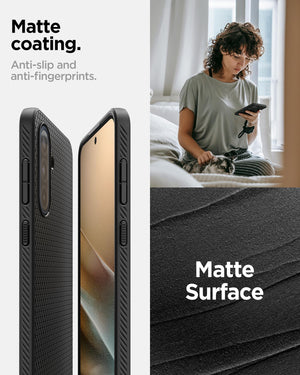 Spigen Galaxy A36 5G Case - Liquid Air - Matte Black - image 5