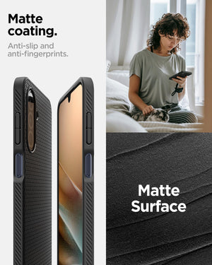 Spigen Galaxy A26 5G Case - Liquid Air - Matte Black - image 5