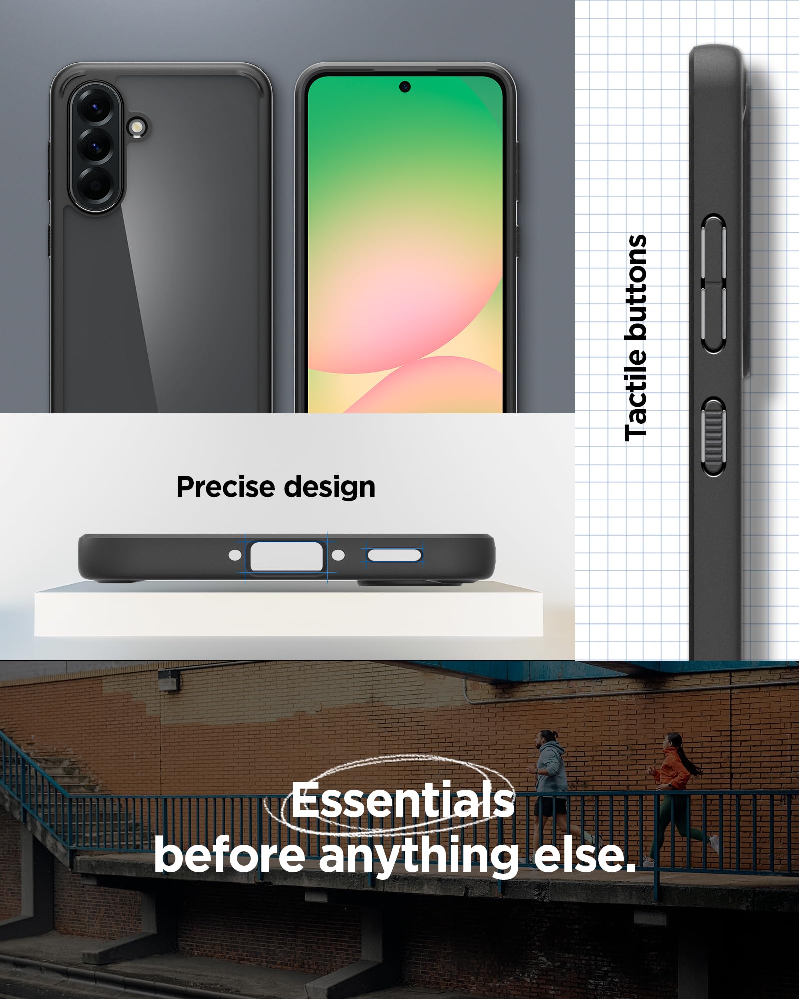 Spigen Galaxy A56 5G Case - Ultra Hybrid - Matte Black - image 7