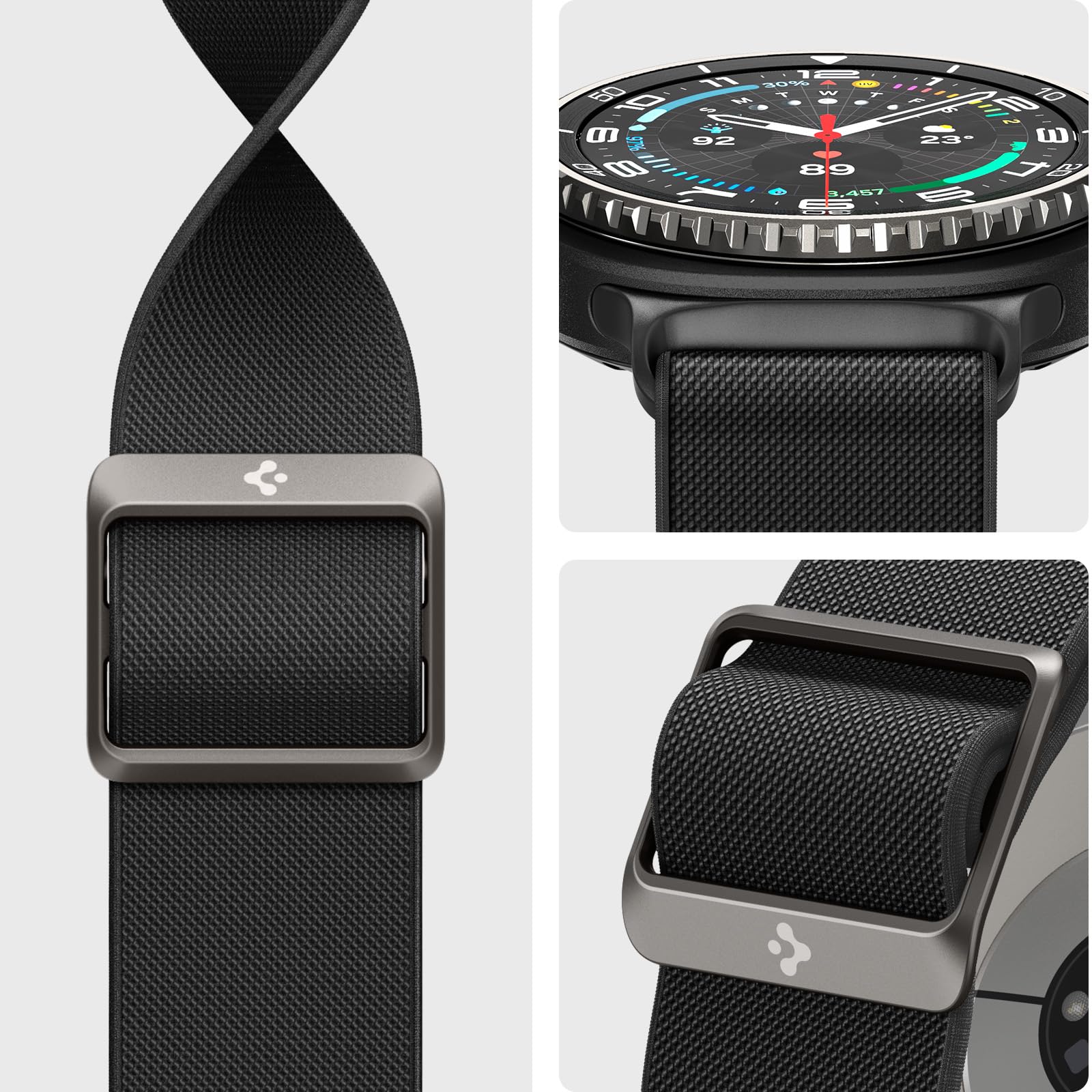 Spigen Galaxy Watch 9 Band - Lite Fit - Black Lite Fit - image 3