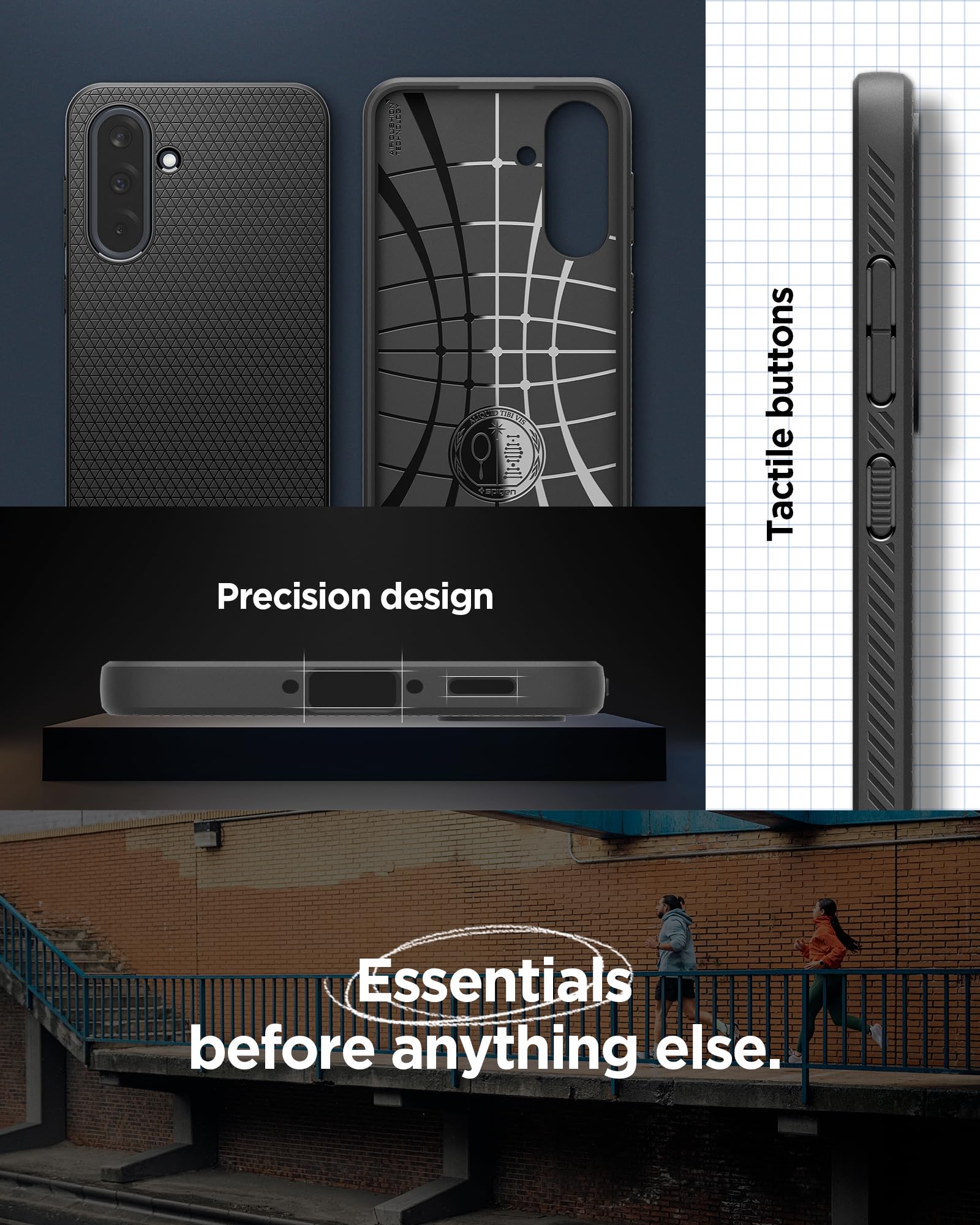 Spigen Galaxy A36 5G Case - Liquid Air - Matte Black - image 7