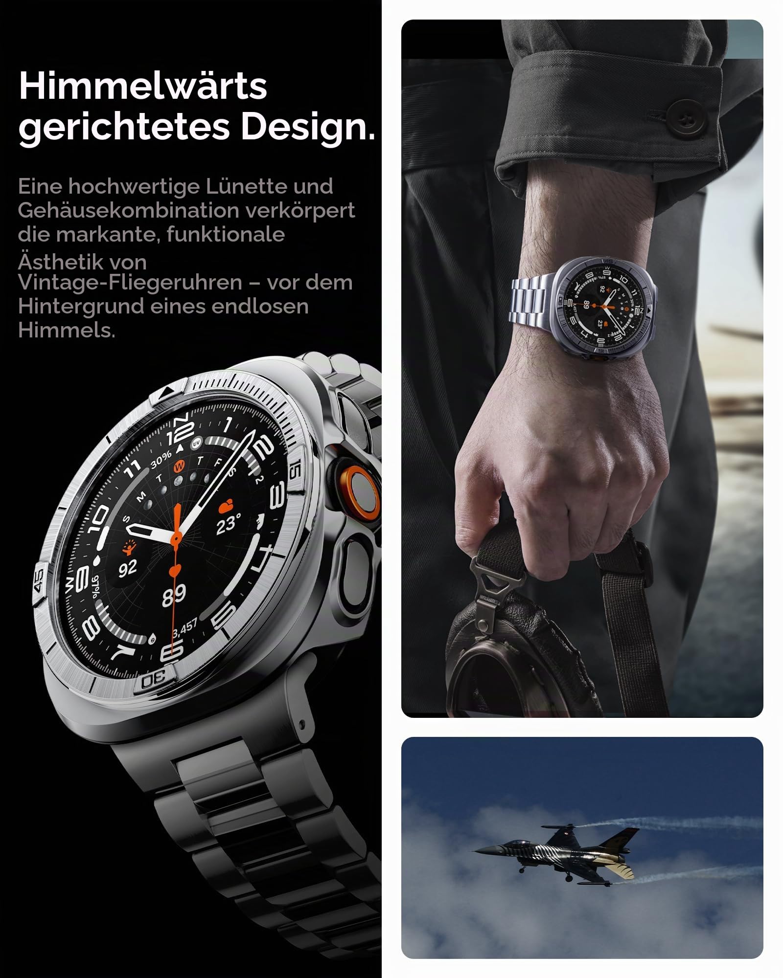 Spigen Galaxy Watch Ultra 2 47mm Bezel Case - Bezel Tune Pro - Silver - image 5