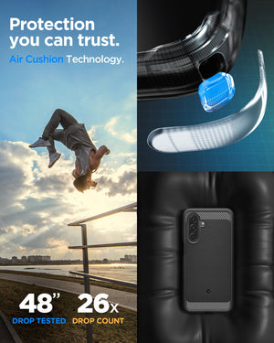 Spigen Galaxy A17 Series Case - Rugged Armor - Matte Black - image 3