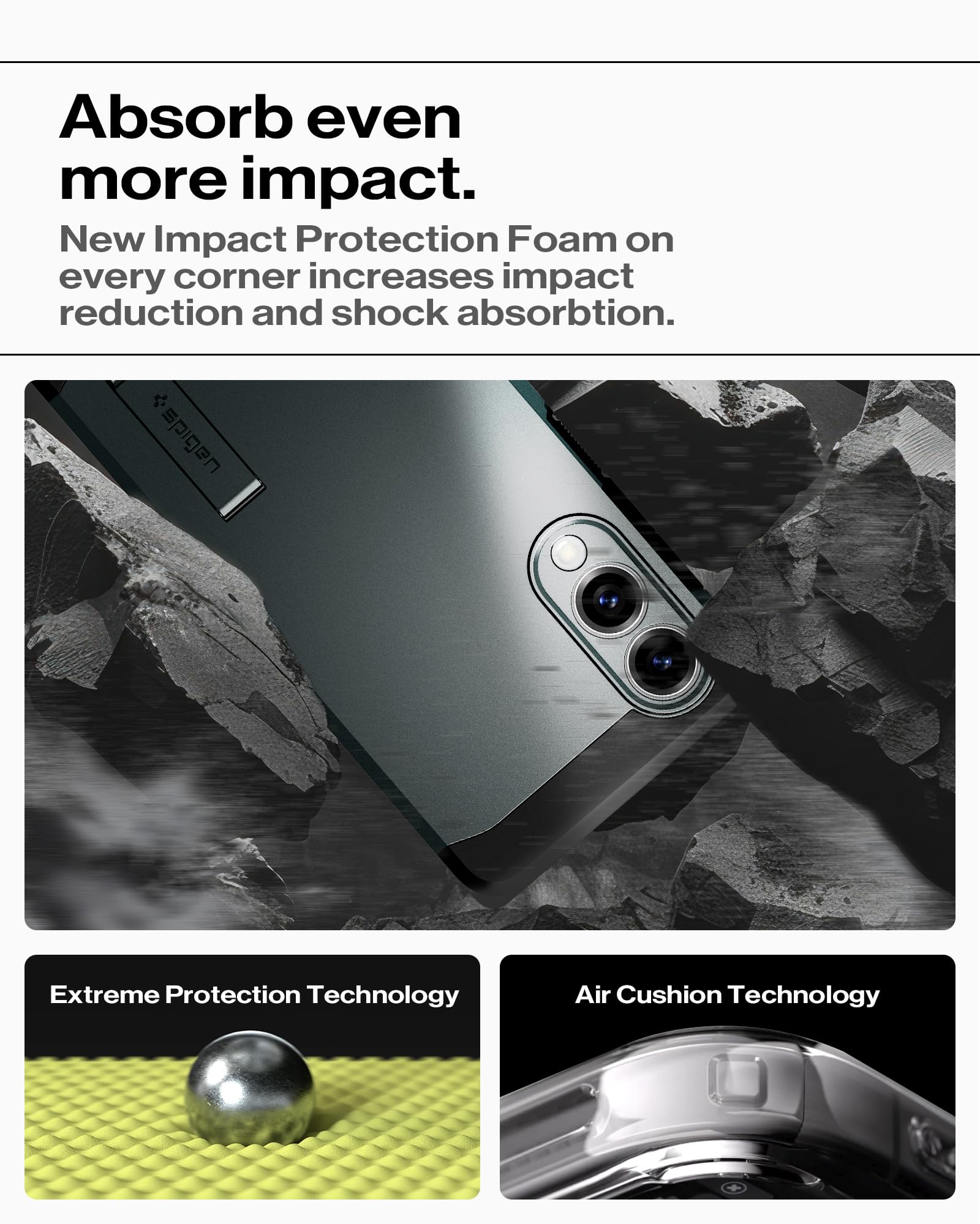 Spigen Galaxy S25 Edge Case Tough Armor MagFit - Abyss Green image 6
