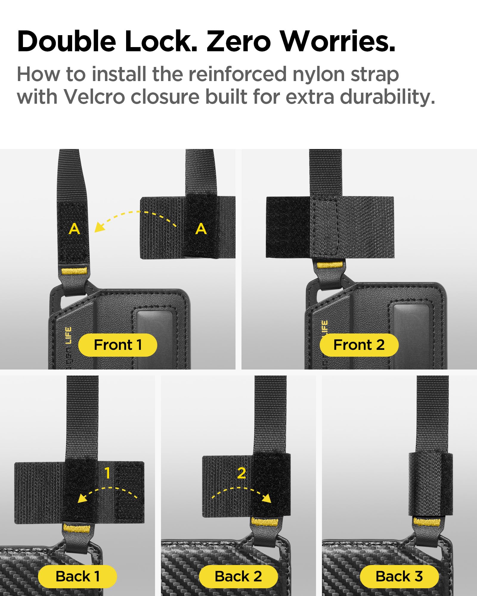 Spigen Life LF510 Magnetic Luggage Tag - Black - 1 Pack - image 6