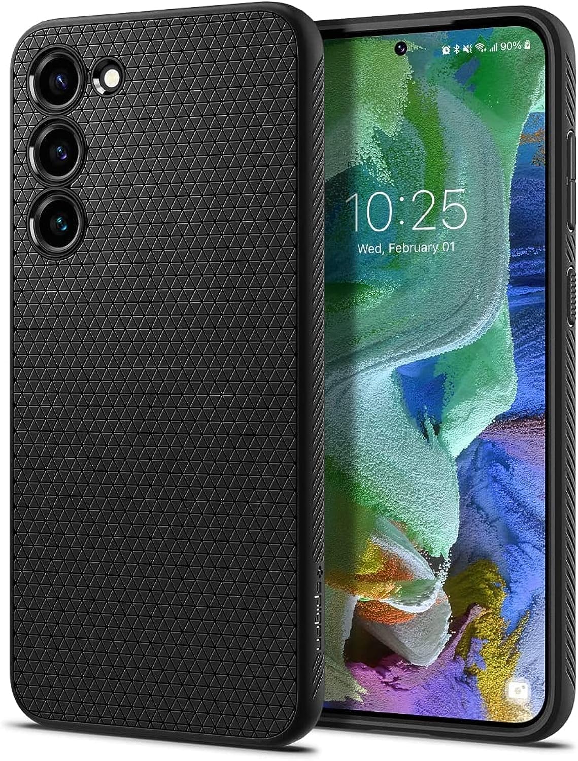 Spigen Galaxy S23 Plus Case - Liquid Air - Matte Black - image 4