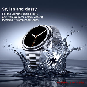 Spigen Galaxy Watch 9 44mm Case - Bezel Tune Pro - Silver Pilot - image 6