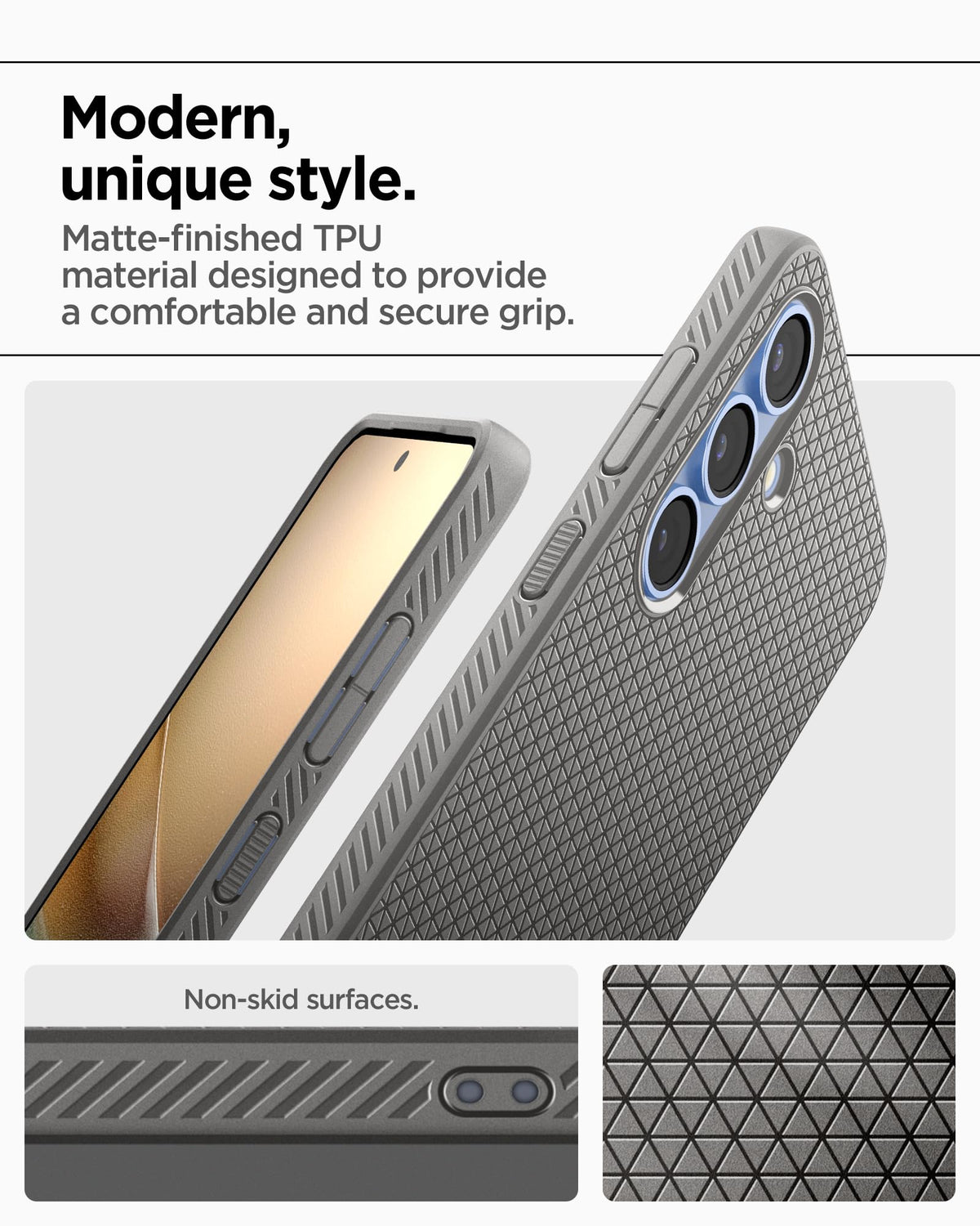 Spigen Galaxy S25 Case – Liquid Air – Marble Gray – product image 4