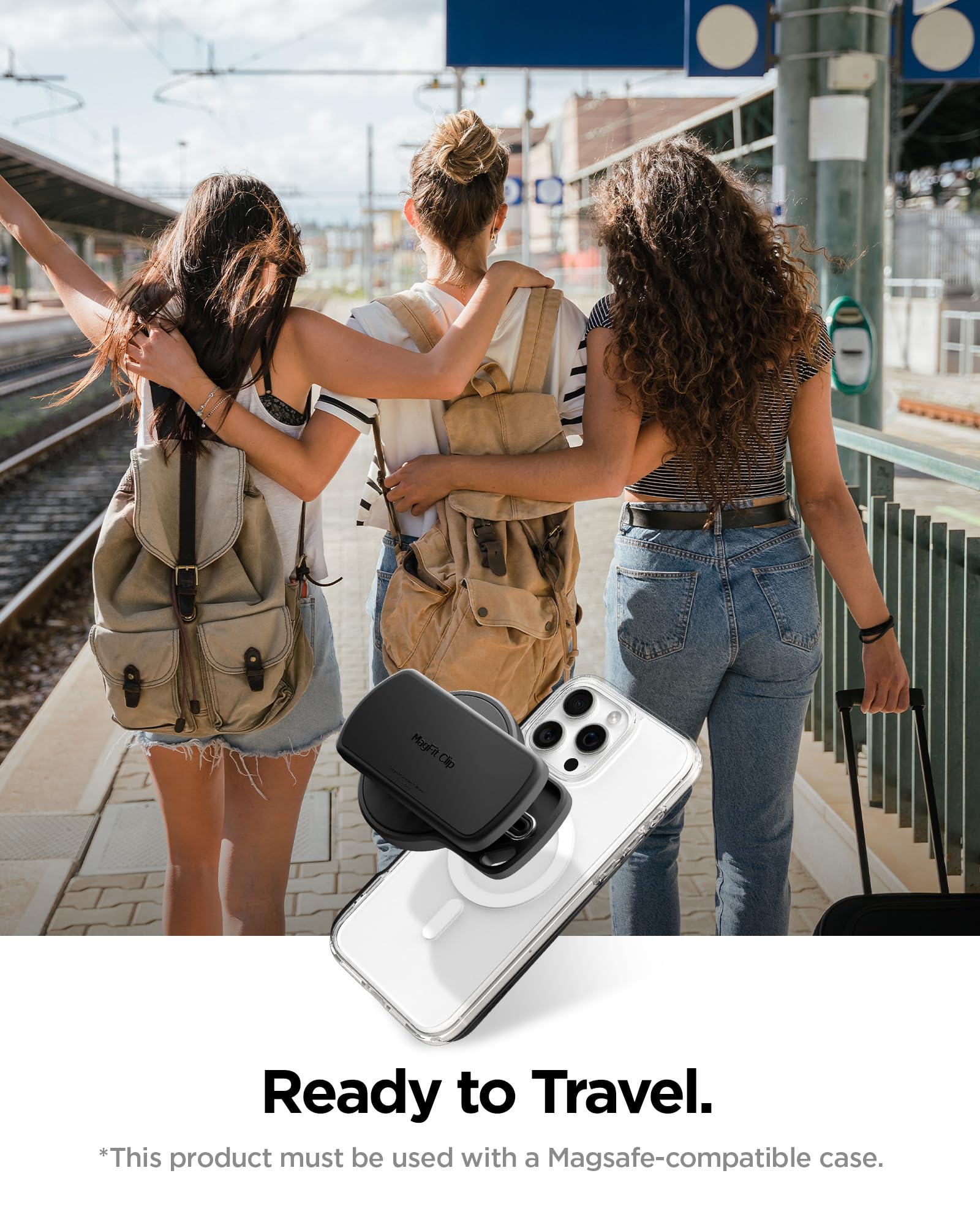 Spigen MagFit Clip Magnetic Phone Mount - Black - image 5