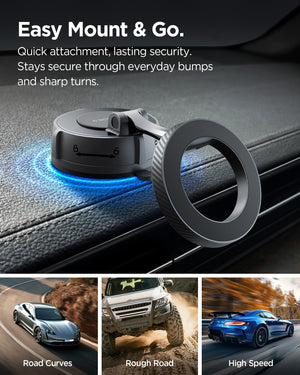 Spigen VacuumLock Upgraded MagSafe Dashboard Car Mount - Black - image 3