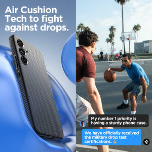 Spigen Galaxy A54 5G Case - Liquid Air - Matte Black - image 4